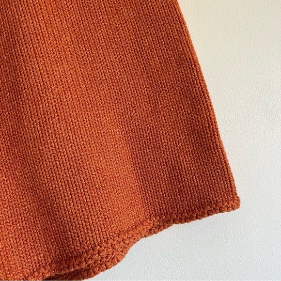 The Lullaby Club Sarah Chunky Knit Shorts + Jumper in Burnt Orange - Picture 14 of 16